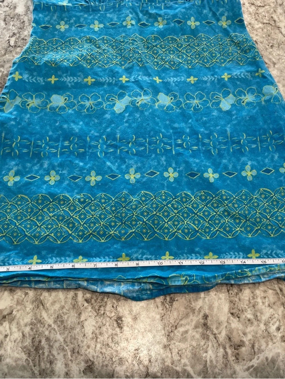 Y2K Blue Printed Spaghetti Strap Sundress Kids size large
